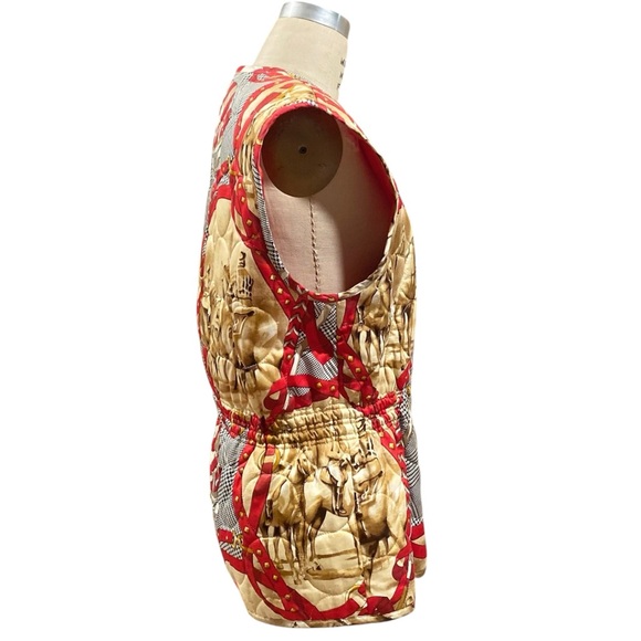 ESCADA SPORT / Equestrian Quilted Vest / SZ M - Picture 11 of 12